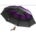 Gustbuster GustBuster 34143PUR-BL LTD Auto Open & Close Vented Compact Umbrella; Purple & Blue - 43 in. 34143PUR/BL